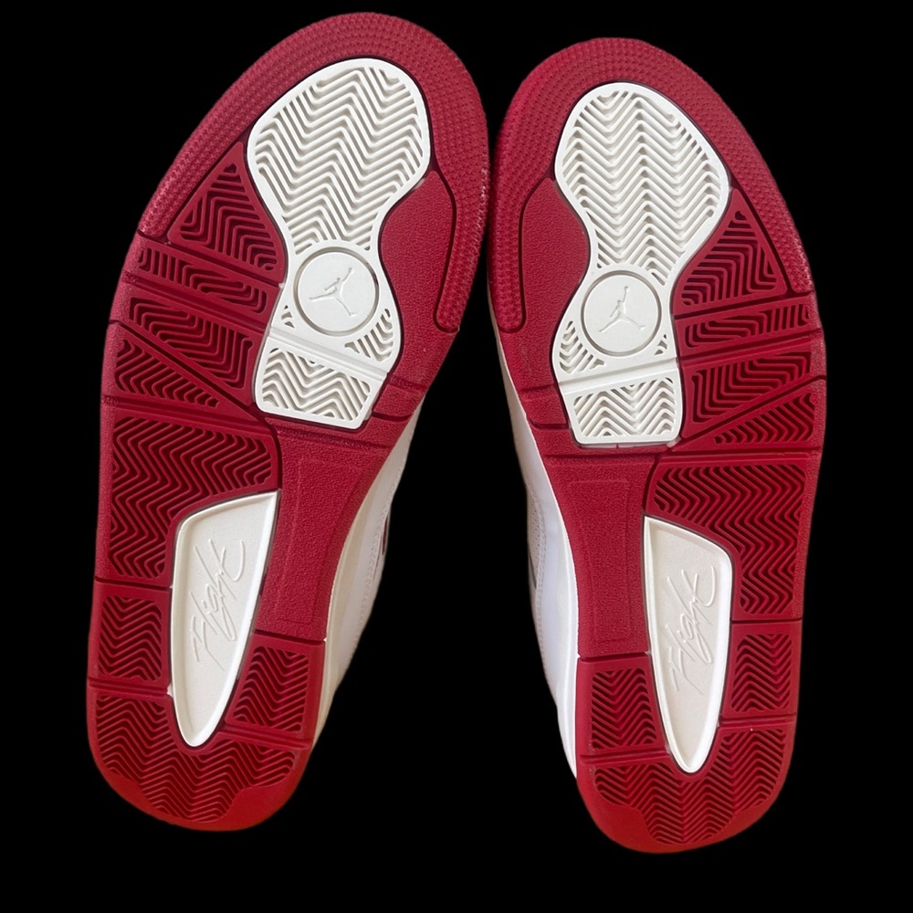 Nike Air Jordan Flight Court Men's White and Red Sneakers *NEW* size 11 - Picture 9 of 14